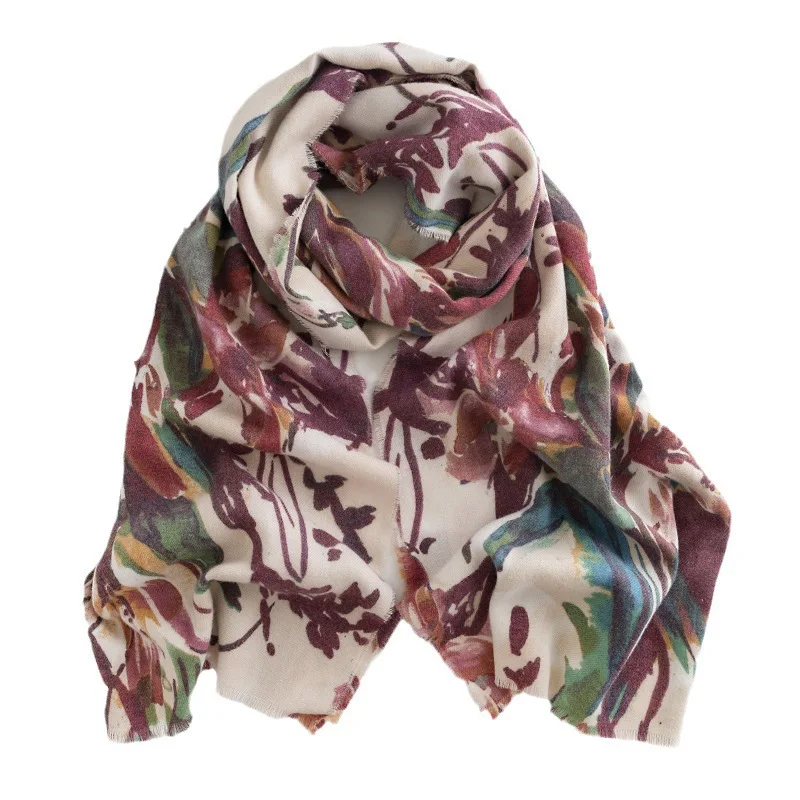 2025 Vintage Camellia Printed Imitation Cashmere Scarf Hijab Shawl Hair Wrap Winter Women's Warm Soft Fashion Large Neck Warmer
2025 Vintage Camellia Printed Imitation Cashmere Scarf Hijab Shawl Hair Wrap Winter Women's Warm Soft Fashion Large Neck Warmer
