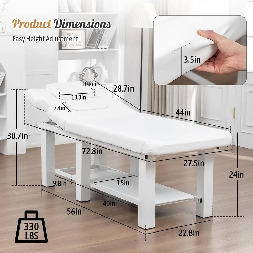 Massage Bed with Detachable Headrest and Adjustable Backrest, Hydrotherapy Physical Therapy Table with Removable Chest Cushions
Massage Bed with Detachable Headrest and Adjustable Backrest, Hydrotherapy Physical Therapy Table with Removable Chest Cushions