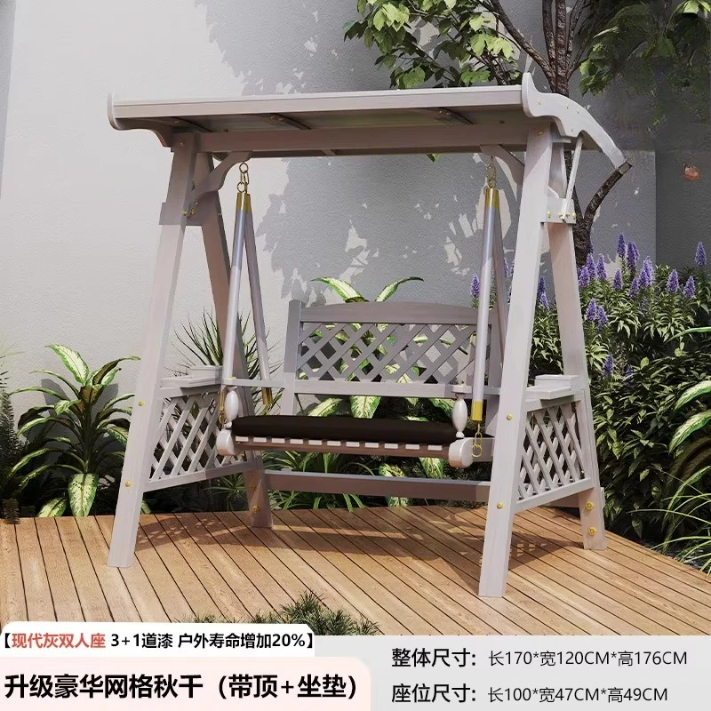Anti-corrosive Solid Wood Double Hanging Swing Chair Outdoor Courtyard Villa Terrace Rocking Swing for Outdoor Relaxing
Anti-corrosive Solid Wood Double Hanging Swing Chair Outdoor Courtyard Villa Terrace Rocking Swing for Outdoor Relaxing