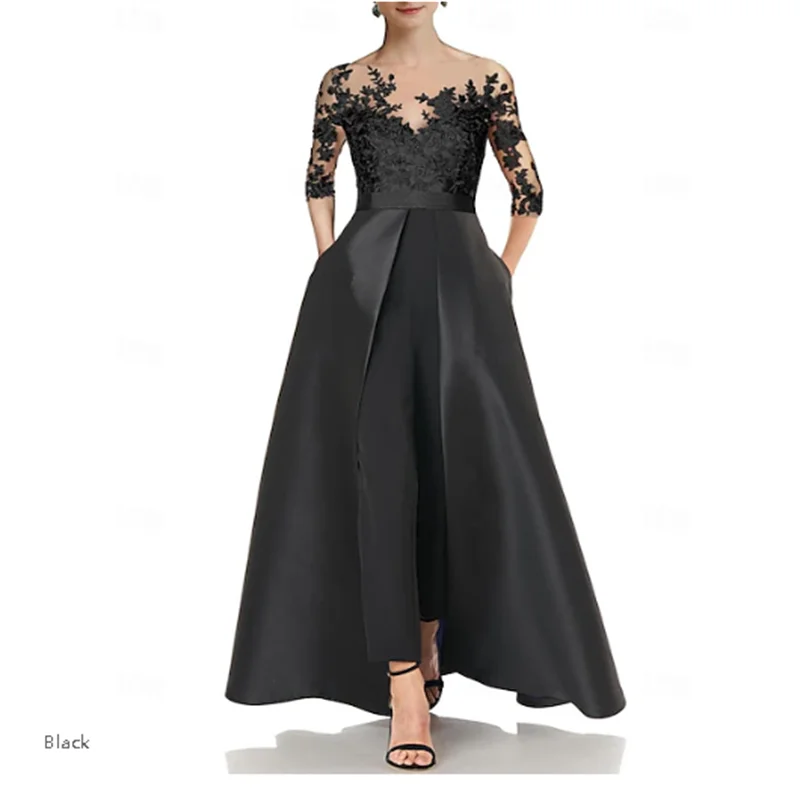 Комбинезоны для матери невесты, свадебный гость, элегантные вечерние, с жемчужным вырезом, длиной до пола, из атласа, с рукавами 3/4, с аппликациями, однотонные C
Комбинезоны для матери невесты, свадебный гость, элегантные вечерние, с жемчужным вырезом, длиной до пола, из атласа, с рукавами 3/4, с аппликациями, однотонные C