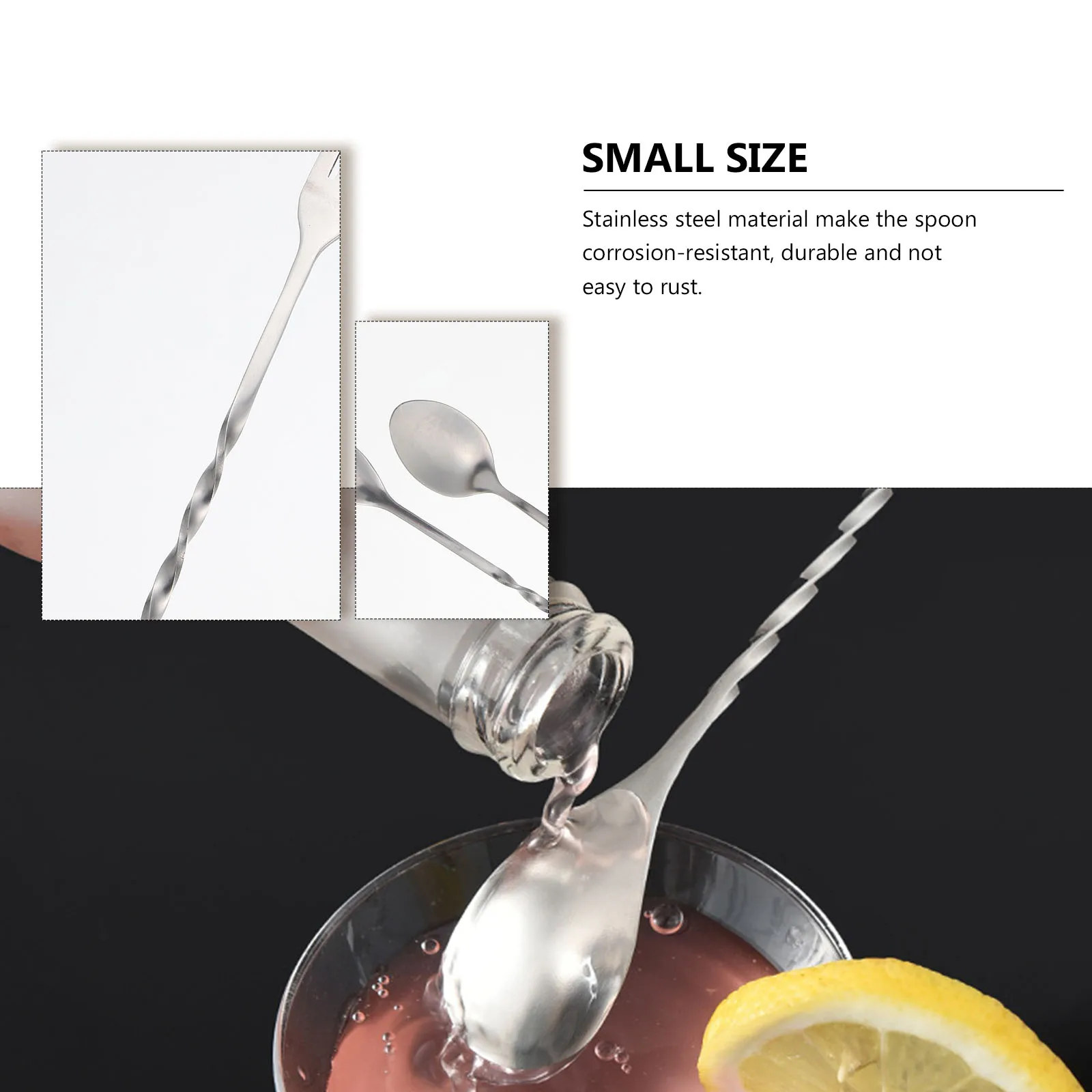 4pcs Stainless Steel Cocktail Spoon Bar Accessories Multi function Household Stirring Smooth Surface Suitable for Coffee Honey
4pcs Stainless Steel Cocktail Spoon Bar Accessories Multi function Household Stirring Smooth Surface Suitable for Coffee Honey