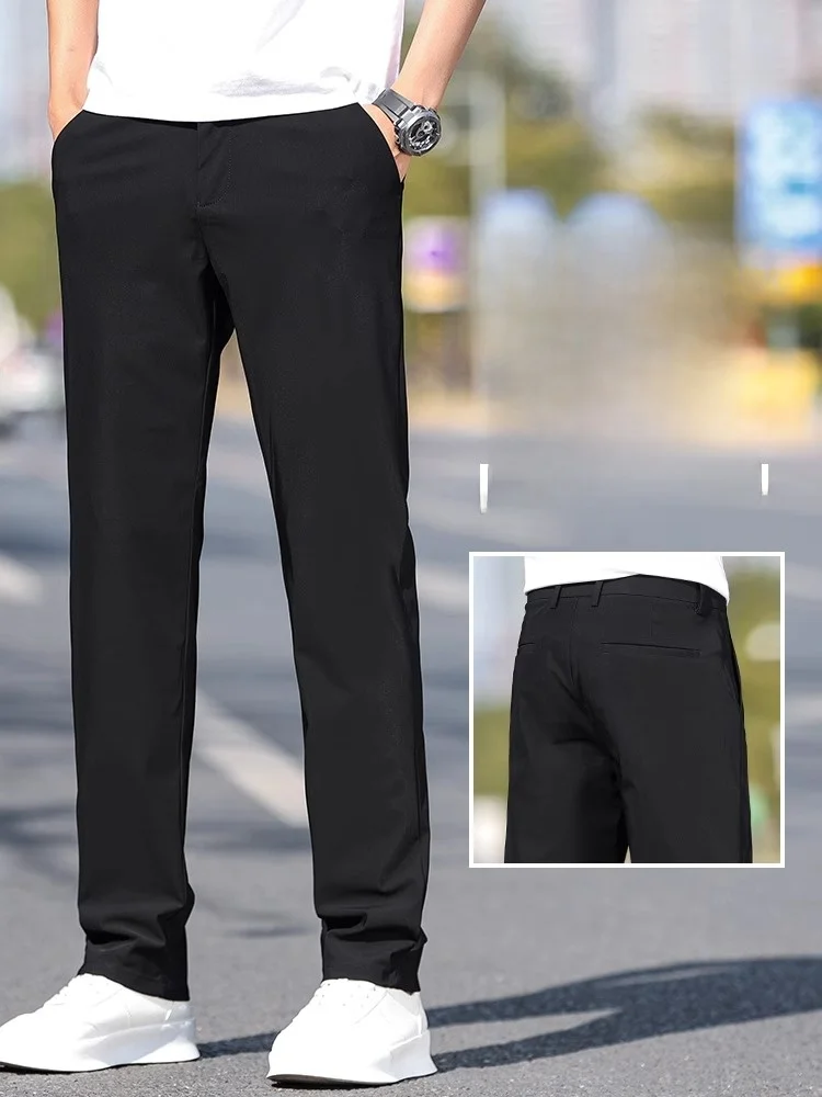 High-End Ice Silk Men's Casual Pants Summer Thin Four-Dimensional Elastic Slim Straight Cool Busin Suit Long Trousers
High-End Ice Silk Men's Casual Pants Summer Thin Four-Dimensional Elastic Slim Straight Cool Busin Suit Long Trousers