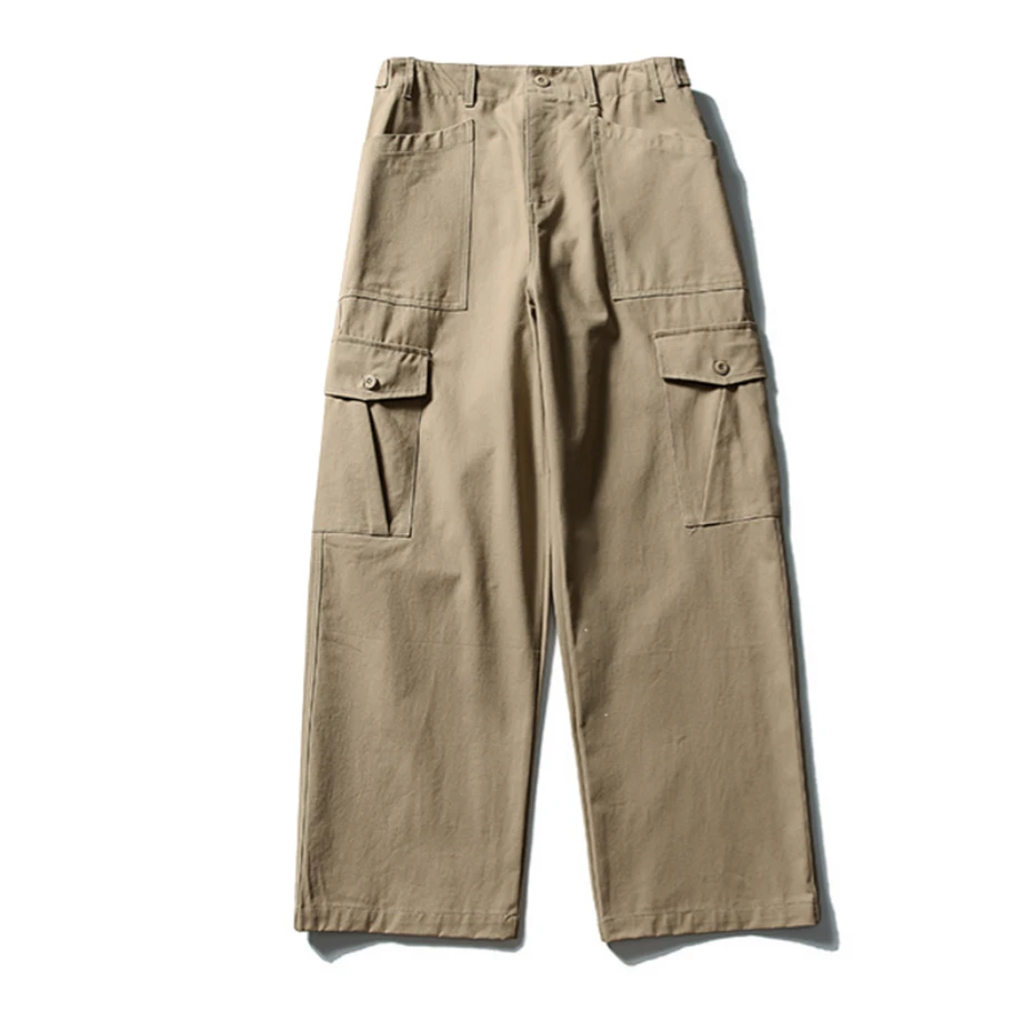 Mens Pockets Cargo Pants Cotton Casual Trousers Men Streetwear Wide Leg Vintage Japan Style Cityboy Baggy Logging Pants Male
Mens Pockets Cargo Pants Cotton Casual Trousers Men Streetwear Wide Leg Vintage Japan Style Cityboy Baggy Logging Pants Male
