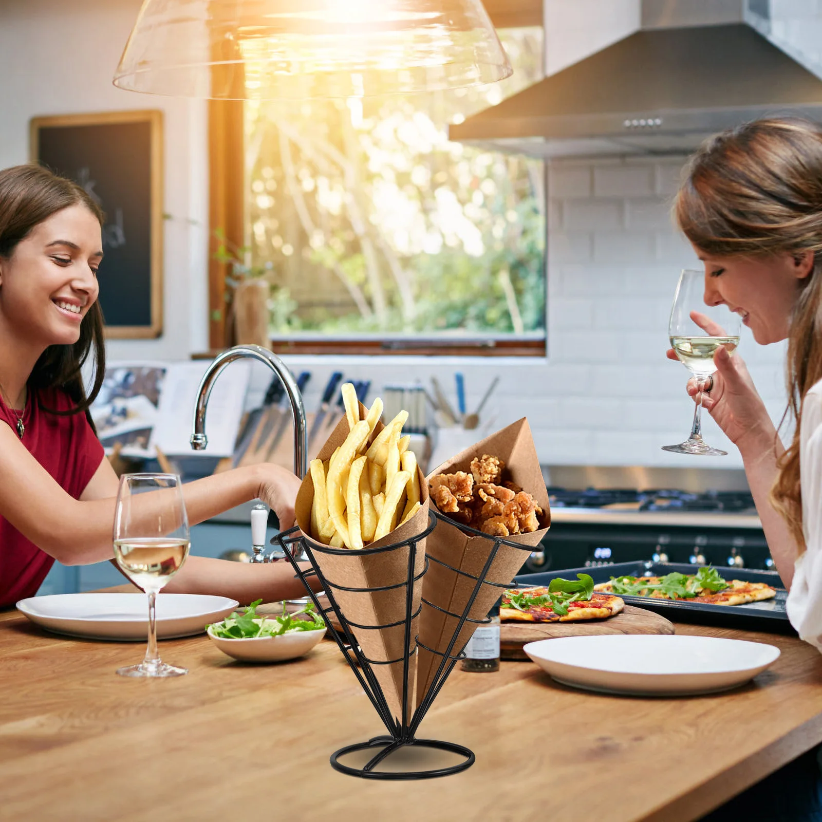 1pcs Black Snack Stand French Fries Holder Stainless French Fries Cone Cups Steel Compact Practical Display Rack
1pcs Black Snack Stand French Fries Holder Stainless French Fries Cone Cups Steel Compact Practical Display Rack