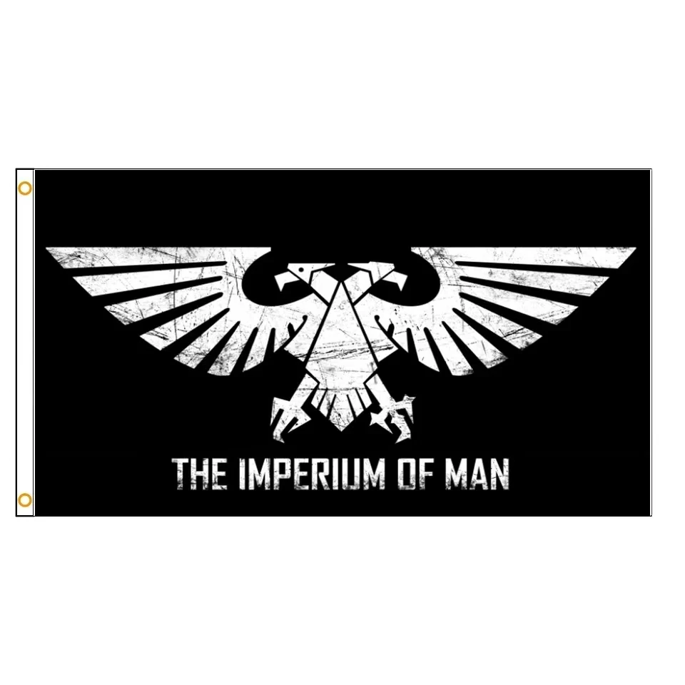 The Imperium of Man Flag 3x5ft Polyester Fan Art Banner for Outdoor Hanging Gaming Room Decor Themed Parties With Grommets Decor
The Imperium of Man Flag 3x5ft Polyester Fan Art Banner for Outdoor Hanging Gaming Room Decor Themed Parties With Grommets Decor