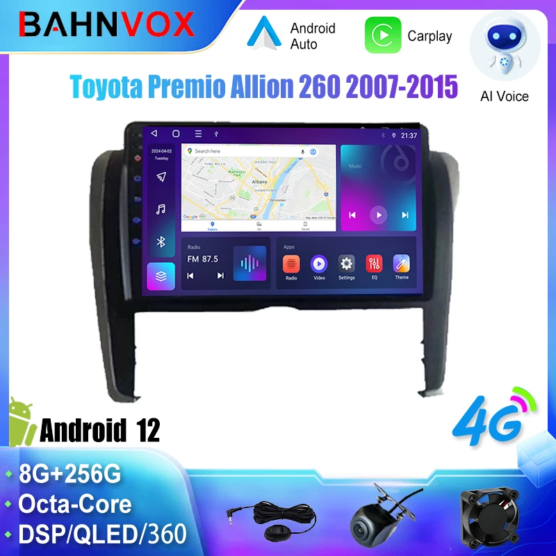 9" Android 12 Car Radio for Toyota Allion Premio 2010-2015 Stereo Multimedia Video Player Navigation GPS Carplay Head Unit 2din
9" Android 12 Car Radio for Toyota Allion Premio 2010-2015 Stereo Multimedia Video Player Navigation GPS Carplay Head Unit 2din