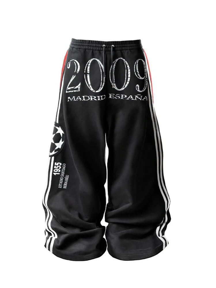 Hip hop letter striped double waist design street men's casual pants y2k New Harajuku Gothic couple jogging wide leg pants ins
Hip hop letter striped double waist design street men's casual pants y2k New Harajuku Gothic couple jogging wide leg pants ins