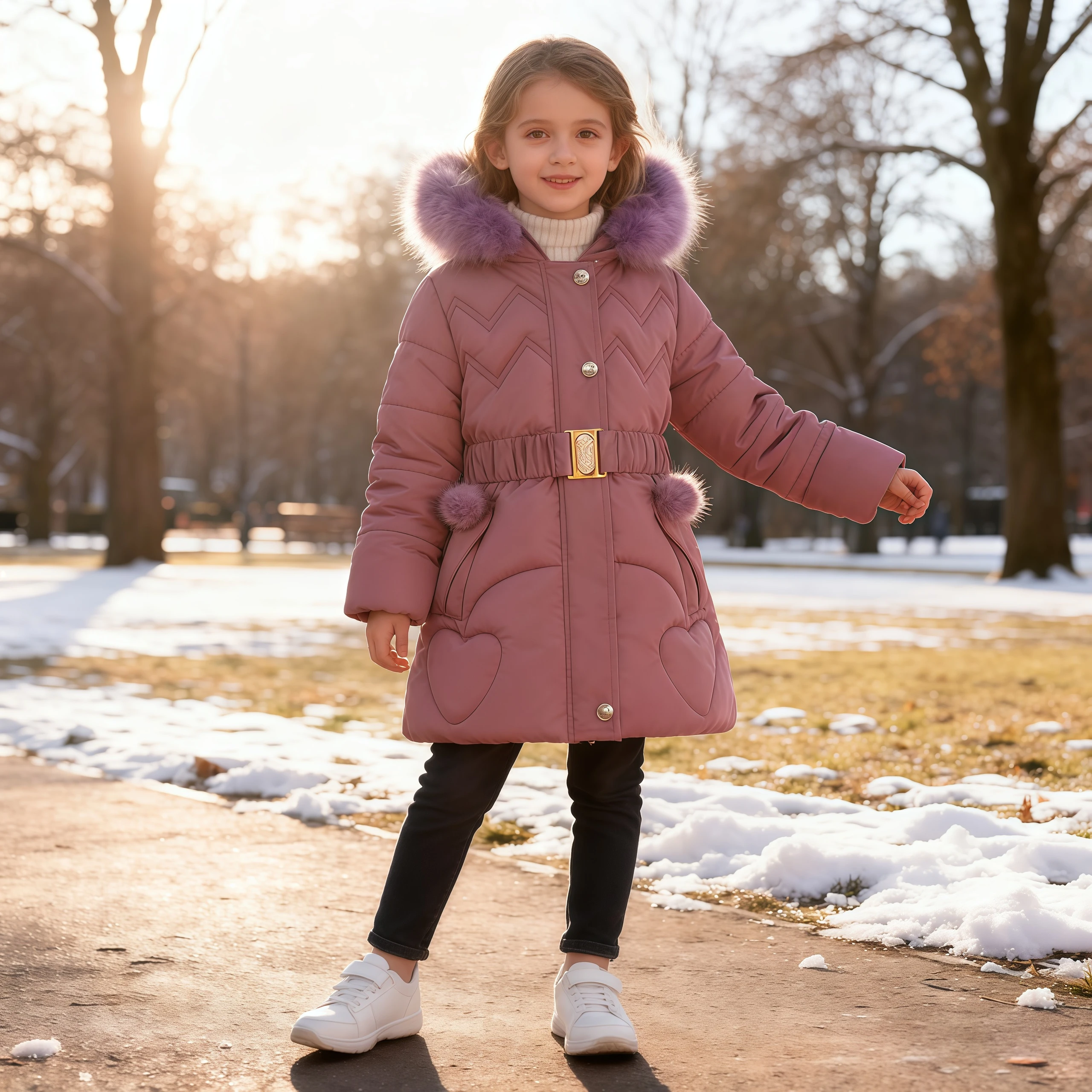 Осенне-зимняя детская теплая утепленная куртка для девочек, парки, пальто, детское стеганое пальто с хлопковым меховым воротником, верхняя одежда для малышей, зимний комбинезон
Осенне-зимняя детская теплая утепленная куртка для девочек, парки, пальто, детское стеганое пальто с хлопковым меховым воротником, верхняя одежда для малышей, зимний комбинезон