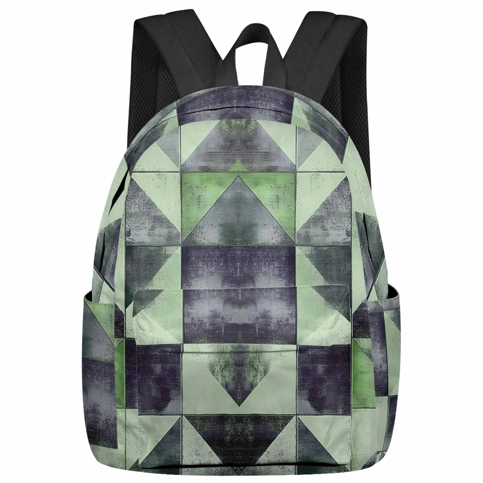 Modernism Green Triangle Color Block Backpack School Bags for Teenagers Students Laptop Bag Women's Casual Travel Backpack
Modernism Green Triangle Color Block Backpack School Bags for Teenagers Students Laptop Bag Women's Casual Travel Backpack
