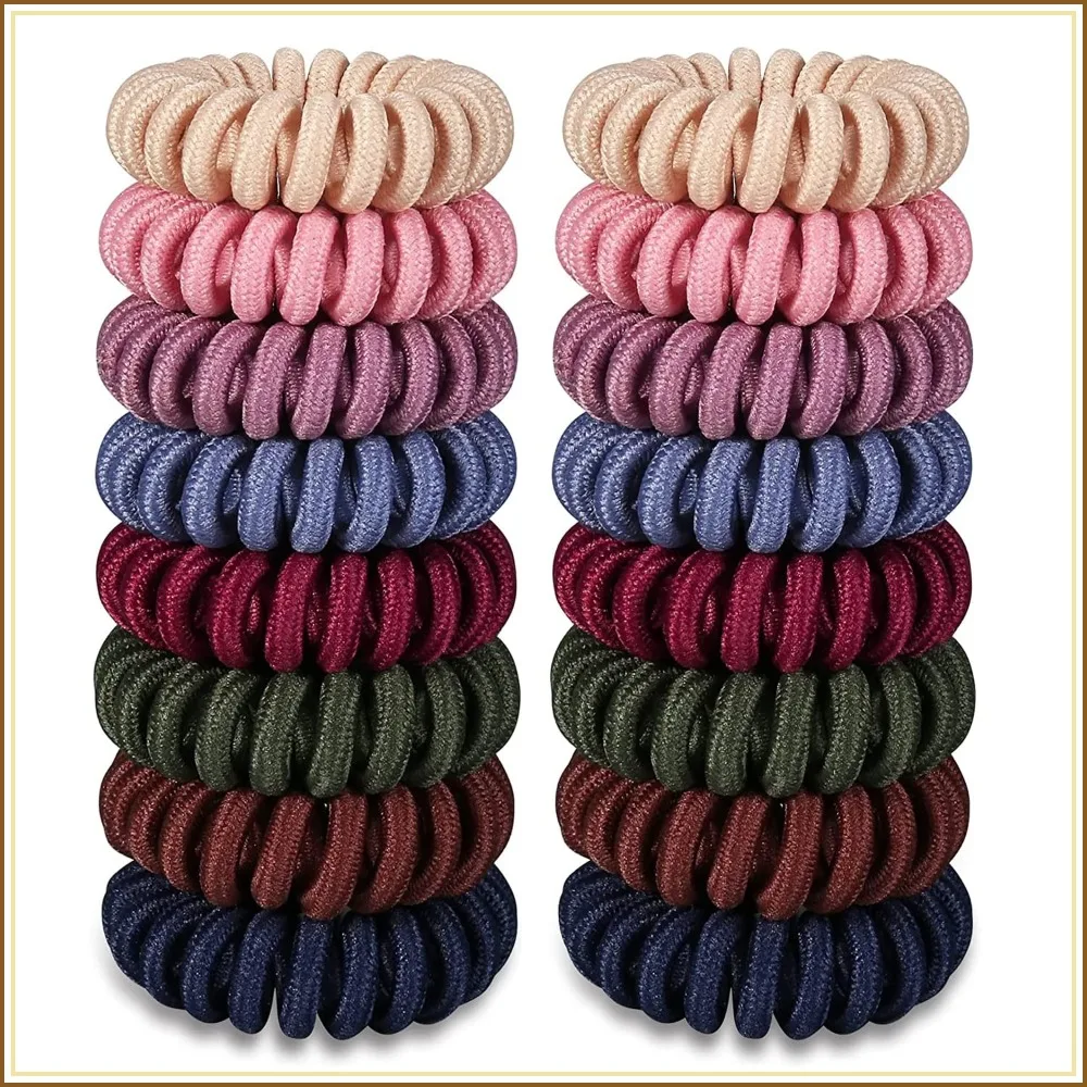 16Pcs No Crease Spiral Hair Ties, Multi-Color Phone Cord Hair Scrunchies for Women Girls
16Pcs No Crease Spiral Hair Ties, Multi-Color Phone Cord Hair Scrunchies for Women Girls