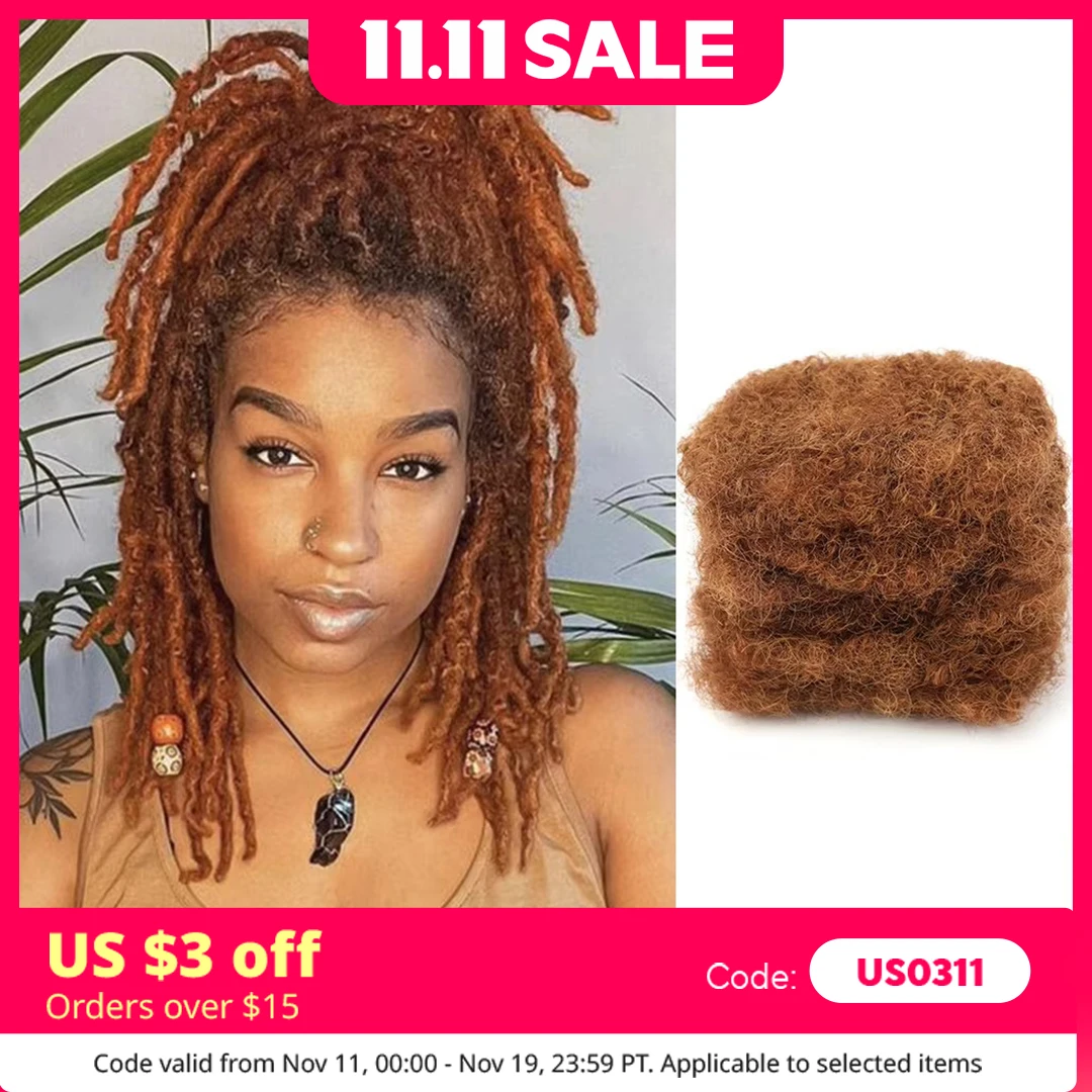 30# Afro Kinky Bulk 100% Human Hair Extensions Reggae Dirty Braids Brazilian Natural Crochet Hair Dreadlocks
30# Afro Kinky Bulk 100% Human Hair Extensions Reggae Dirty Braids Brazilian Natural Crochet Hair Dreadlocks