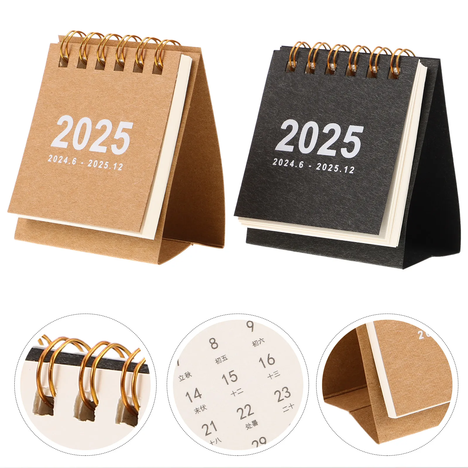 2Pcs Mini Desk Calendar 2025 Compact Tabletop Coil Flip Daily Weekly Monthly Yearly Planner Work Home Desk Decor
2Pcs Mini Desk Calendar 2025 Compact Tabletop Coil Flip Daily Weekly Monthly Yearly Planner Work Home Desk Decor