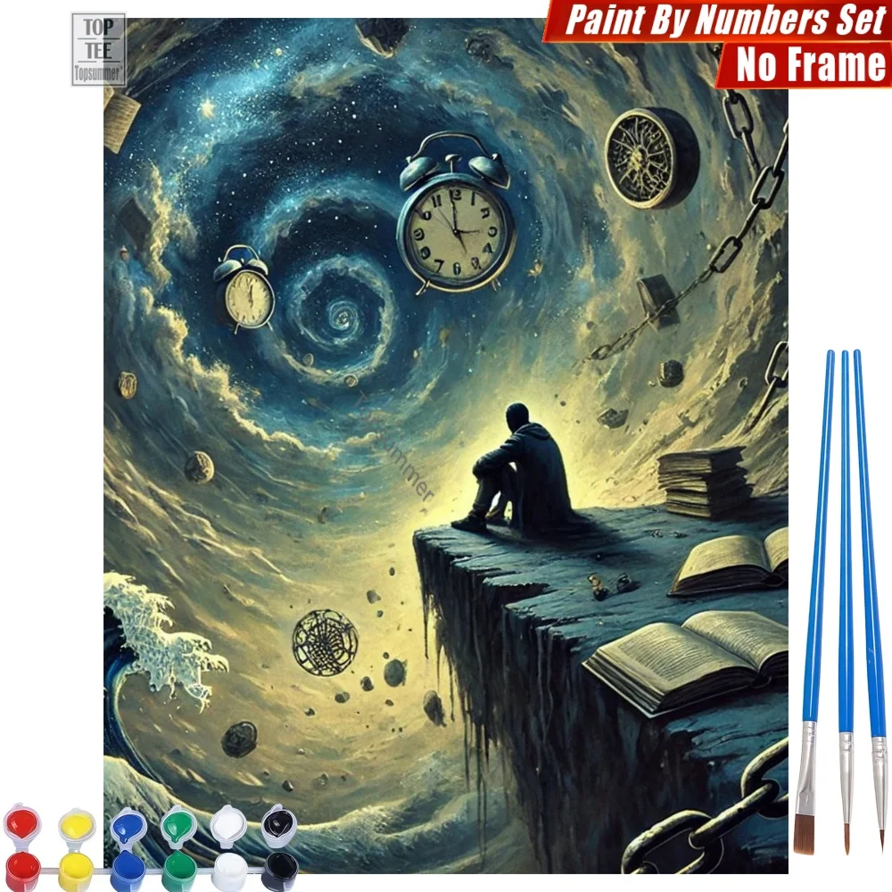 Time Vortex Sitter DIY Painting By Numbers Kit - Floating Alarm Clocks Canvas Wall Art Easter Gift For Dreamer
Time Vortex Sitter DIY Painting By Numbers Kit - Floating Alarm Clocks Canvas Wall Art Easter Gift For Dreamer