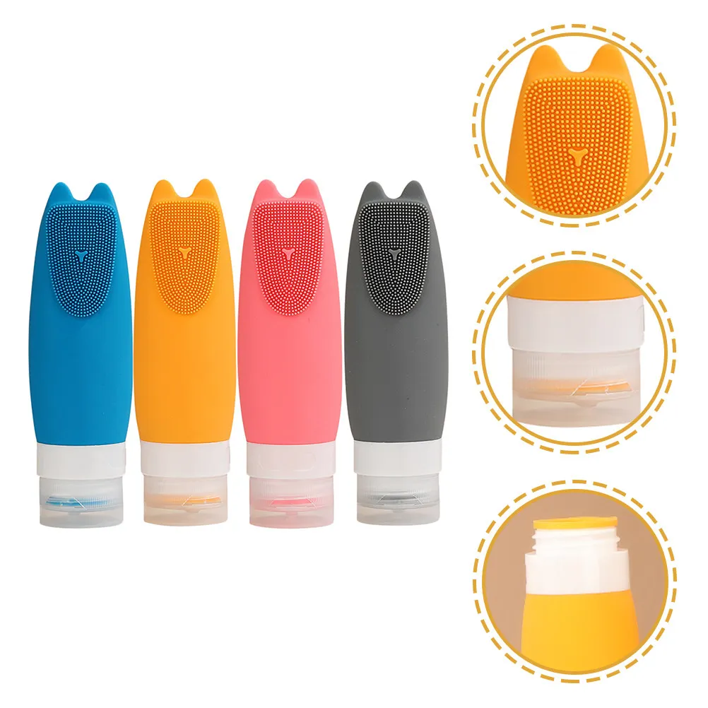 4 Pcs Travel Bottles Squeeze Size Toiletries Containers Shower Gel Silicone Refillable Lotion
4 Pcs Travel Bottles Squeeze Size Toiletries Containers Shower Gel Silicone Refillable Lotion