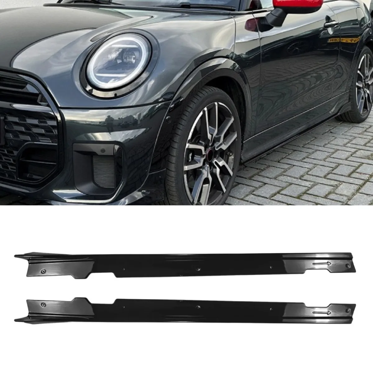For Mini Cooper JCW F66 F67 2024+ Car Side Skirt Lip Spoiler Extension Diffuser Guard Car Side Skirt Splitter Apron Accessories
For Mini Cooper JCW F66 F67 2024+ Car Side Skirt Lip Spoiler Extension Diffuser Guard Car Side Skirt Splitter Apron Accessories
