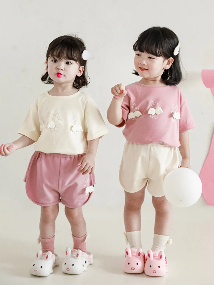 Girls Cute Wings Short Sleeved 2024 Summer New Baby Capris Children's Leggings
Girls Cute Wings Short Sleeved 2024 Summer New Baby Capris Children's Leggings
