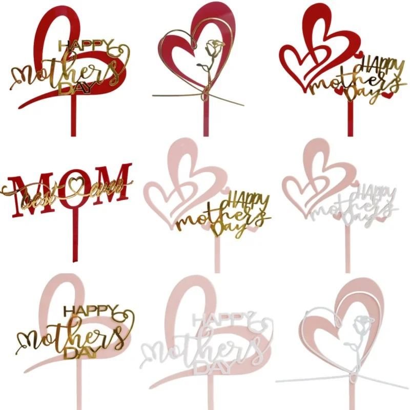 New Happy Mother's Day Cake Topper Acrylic Best Mom Ever Cake Topper for Mum Mommy Mother's Day Birthday Party Cake Decorations
New Happy Mother's Day Cake Topper Acrylic Best Mom Ever Cake Topper for Mum Mommy Mother's Day Birthday Party Cake Decorations