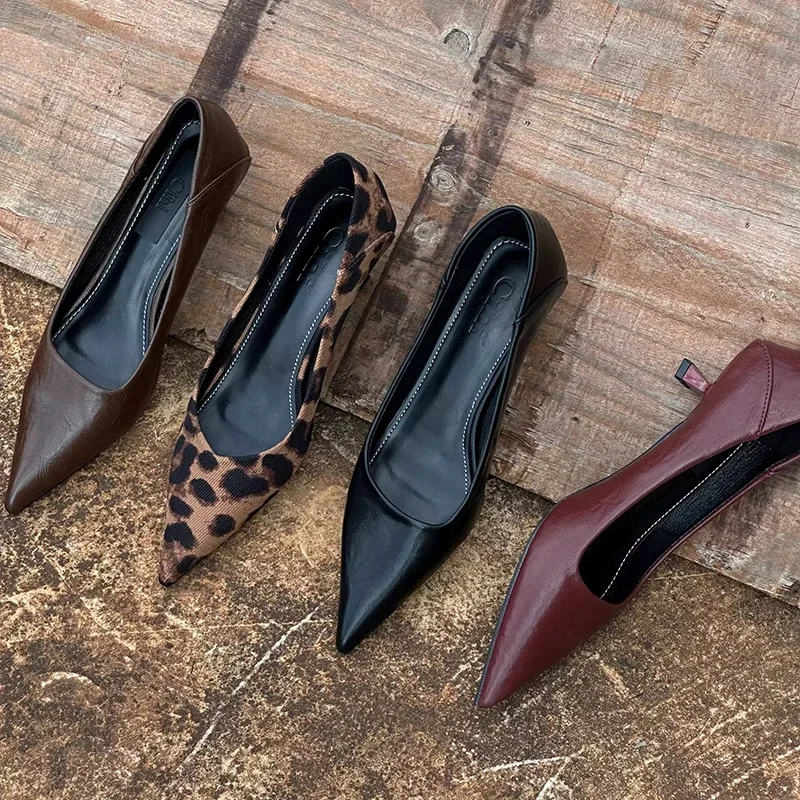 2025 Spring Vintage Women Leopard Pumps Shoes Fashion Pointed Toe Slip On Shoes Concise Office Lady Shoes
2025 Spring Vintage Women Leopard Pumps Shoes Fashion Pointed Toe Slip On Shoes Concise Office Lady Shoes
