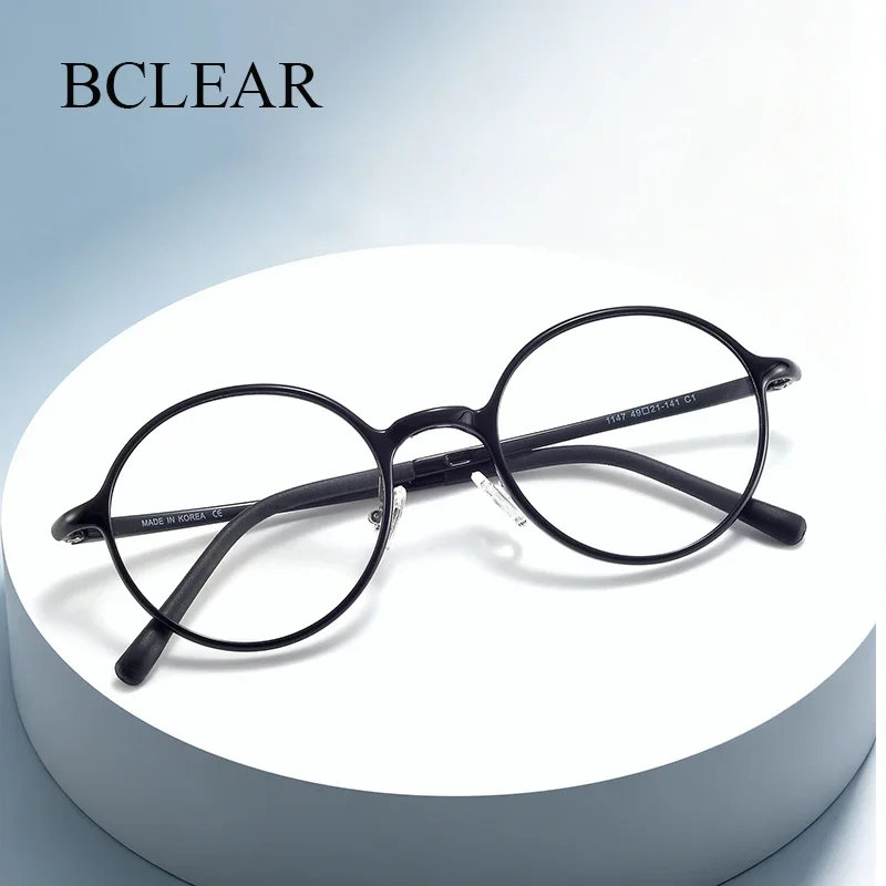 BCLEAR Ultra Light TR90 Retro Round Optical Eyeglasses Frame Myopia Glasses Men Women Fashionable Comfortable Eyewear Spectacle
BCLEAR Ultra Light TR90 Retro Round Optical Eyeglasses Frame Myopia Glasses Men Women Fashionable Comfortable Eyewear Spectacle