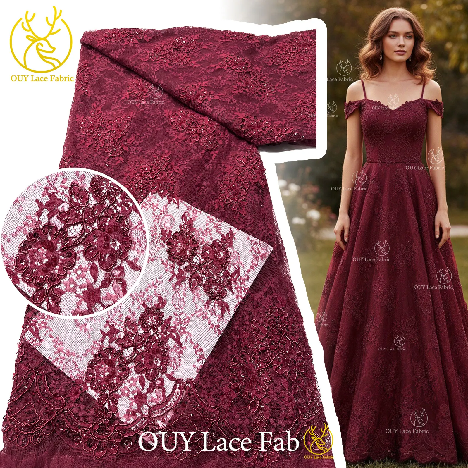 2026 Latest African French Sequins Net Lace Fabric High Quality Nigerian Embroidery Beaded Mesh For Women Wedding Party Dress 3M
2026 Latest African French Sequins Net Lace Fabric High Quality Nigerian Embroidery Beaded Mesh For Women Wedding Party Dress 3M