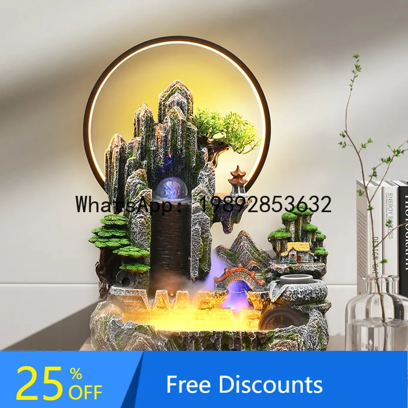 YFY Creative Desktop Wealth-Attracting Water Fountain Ornament Humidifier for Living Room, Study, Entrance, Office, TV Cabinet
YFY Creative Desktop Wealth-Attracting Water Fountain Ornament Humidifier for Living Room, Study, Entrance, Office, TV Cabinet