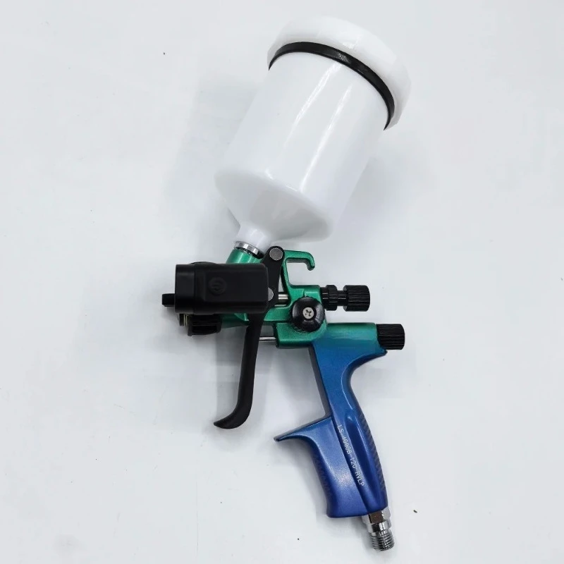 1.3mm HVLP Spray Gun with LED Light – Blue-to-Green Gradient Body for Car & Furniture Painting
1.3mm HVLP Spray Gun with LED Light – Blue-to-Green Gradient Body for Car & Furniture Painting