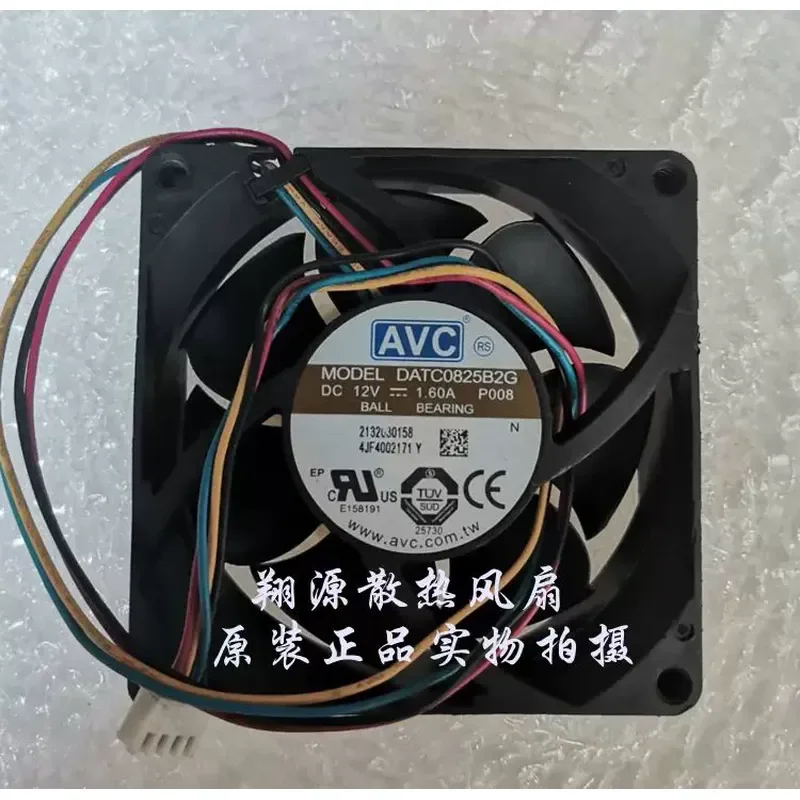 Original AVC DATC0825B2G 8cm 8025 12V 1.60A Super Large Air Volume Booster Cooling Fan for Electronics
Original AVC DATC0825B2G 8cm 8025 12V 1.60A Super Large Air Volume Booster Cooling Fan for Electronics