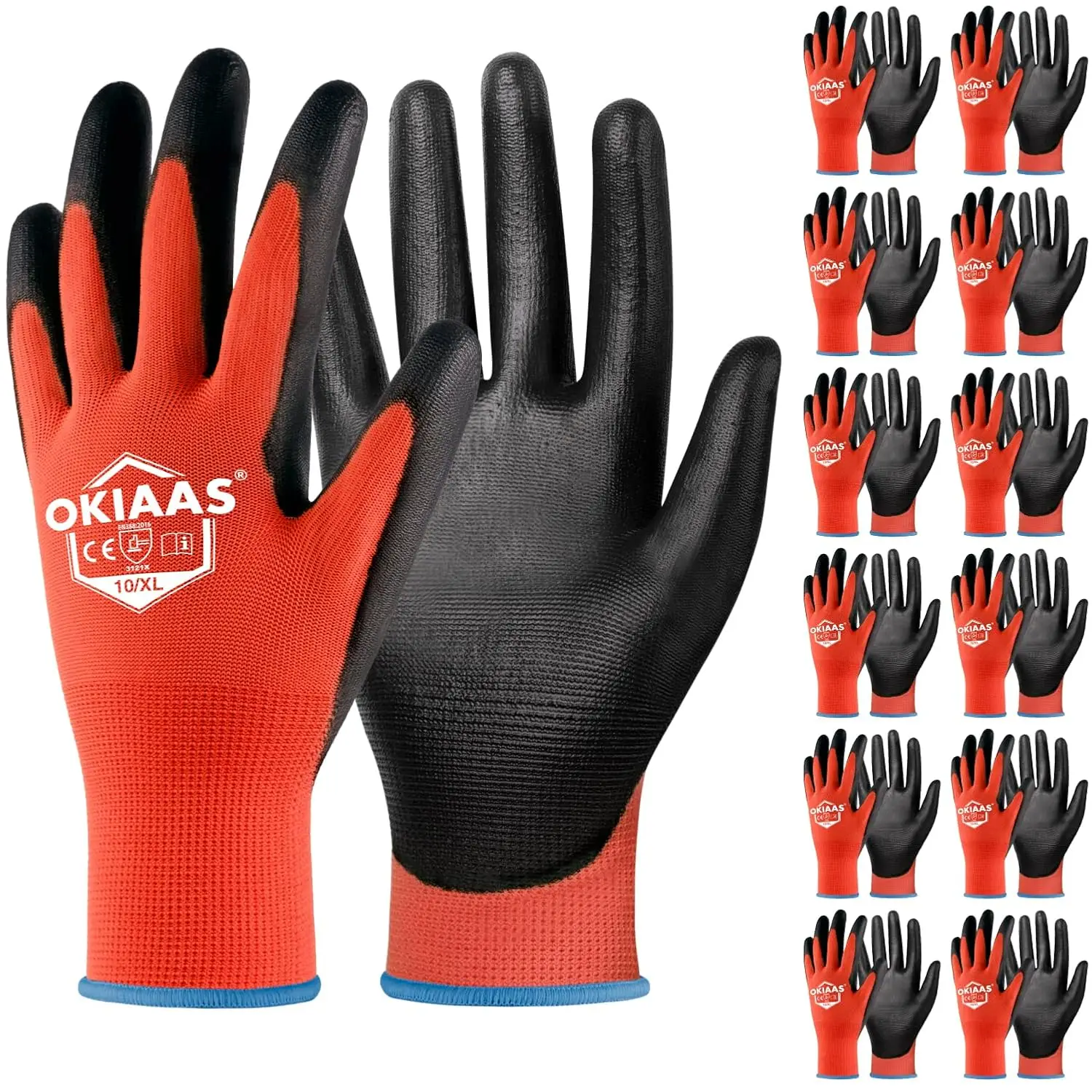 Ultra-Thin Working Gloves with Grip, 12 Pairs, Red, X-Large, Lightweight & Breathable
Ultra-Thin Working Gloves with Grip, 12 Pairs, Red, X-Large, Lightweight & Breathable