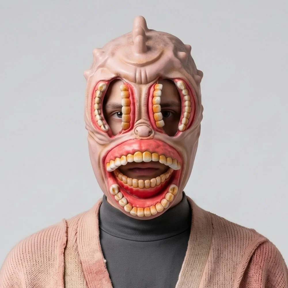 Scary Multi-Teeth Demon Mask Cosplay Skull Monster Pu Half Face Masks Halloween Haunted House Carnival Party Costume Props
Scary Multi-Teeth Demon Mask Cosplay Skull Monster Pu Half Face Masks Halloween Haunted House Carnival Party Costume Props