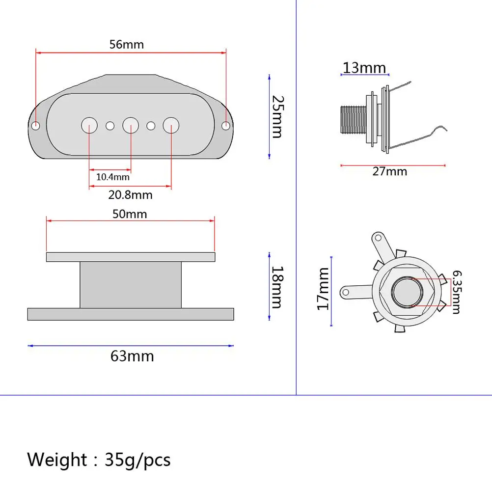 Maple Wood Soundhole Pickup for 3 String Box Guitars Electric Acoustic Brown Wooden Guitar Components Accessories
Maple Wood Soundhole Pickup for 3 String Box Guitars Electric Acoustic Brown Wooden Guitar Components Accessories