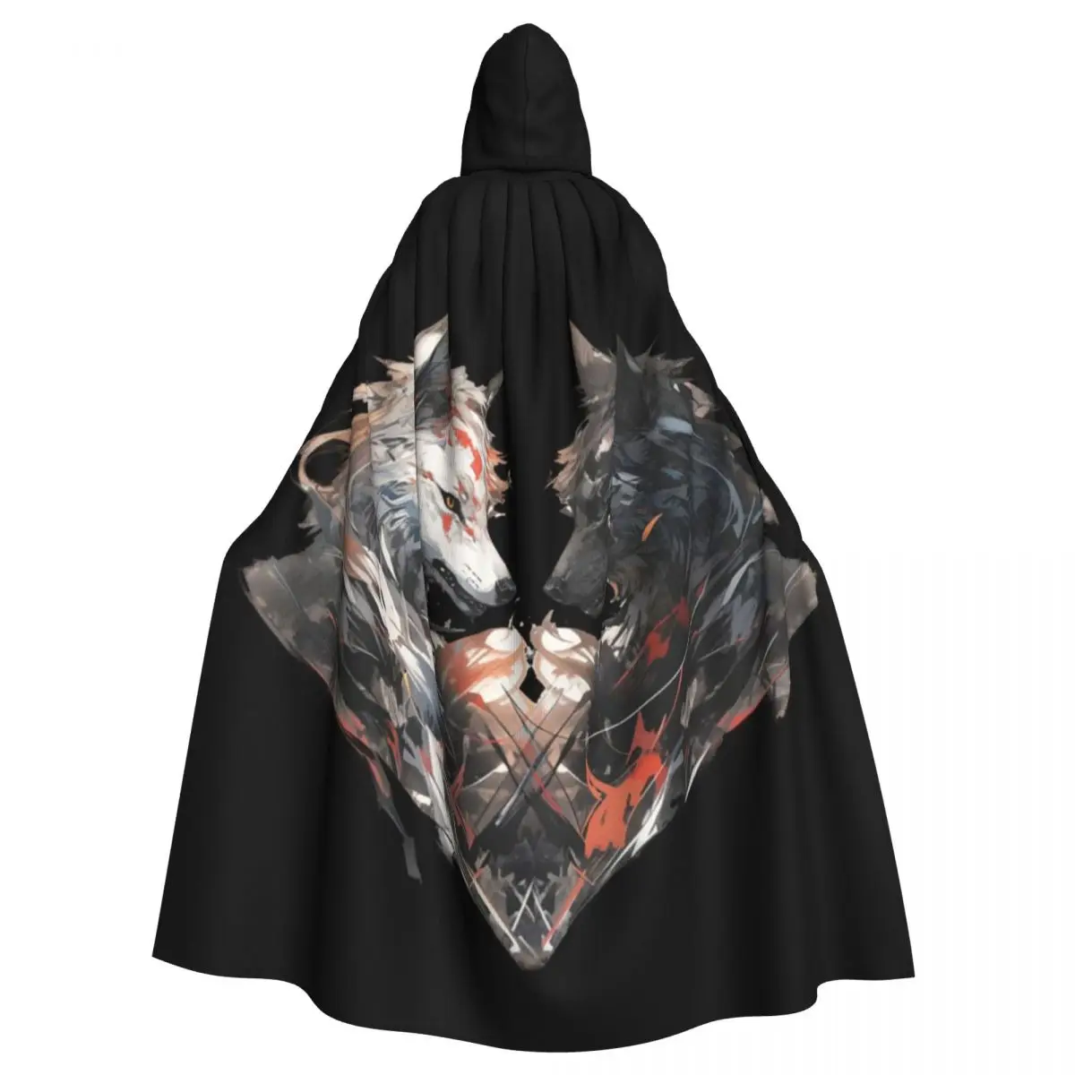 Wolves From The Heart Of Nordic Mythology Long Hooded Cloak Witch Medieval Costume Cosplay Cape HalloweenVampire Adult Unisex
Wolves From The Heart Of Nordic Mythology Long Hooded Cloak Witch Medieval Costume Cosplay Cape HalloweenVampire Adult Unisex