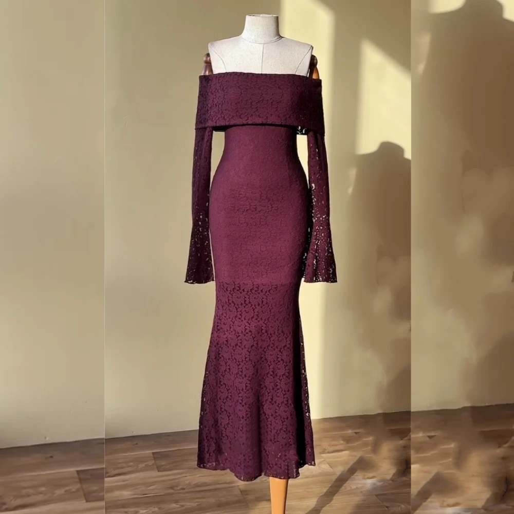 Customized Violet Evening Dress Charming Off-the-shoulder Mermaid Long Dresses Bespoke Occasion Elegant Party Formal
Customized Violet Evening Dress Charming Off-the-shoulder Mermaid Long Dresses Bespoke Occasion Elegant Party Formal