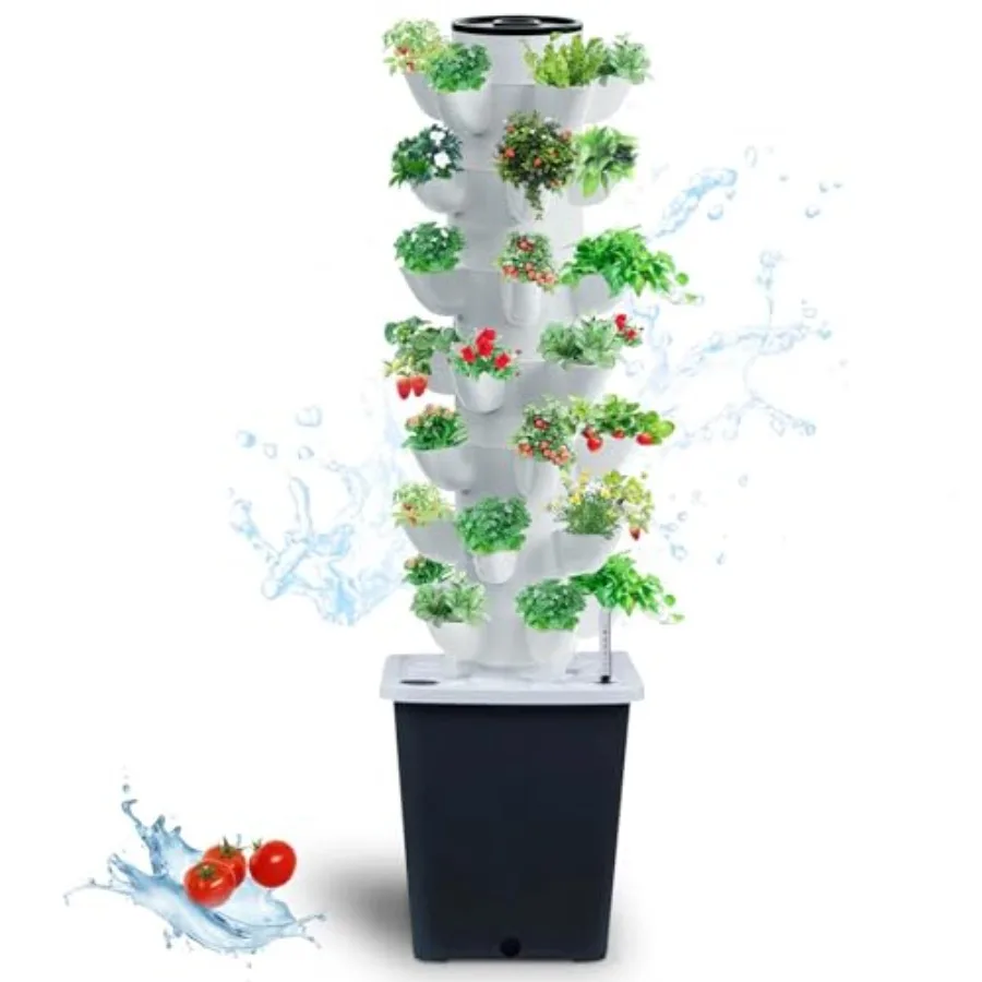 Hydroponics Tower Indoor Growing System Vertical Garden Planter Indoor Smart Garden Kit with Pump and Movable Water Tank Vegeta
Hydroponics Tower Indoor Growing System Vertical Garden Planter Indoor Smart Garden Kit with Pump and Movable Water Tank Vegeta
