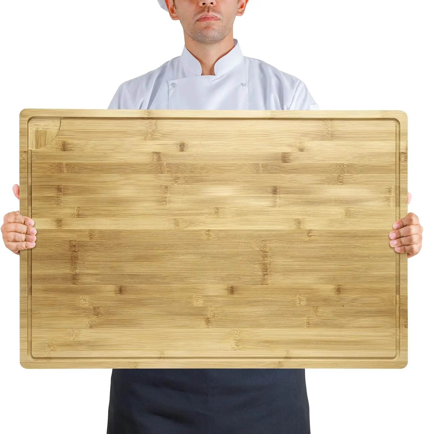 Extra Large Cutting Board for Kitchen, 30 x 20 Inch Bamboo Wood Cutting Board With Juice Groove and Handles, Chopping Bo
Extra Large Cutting Board for Kitchen, 30 x 20 Inch Bamboo Wood Cutting Board With Juice Groove and Handles, Chopping Bo
