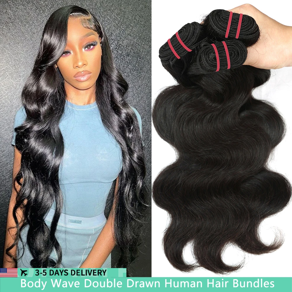 Double Drawn Body Wave Bundles Human Hair 15A Human Hair Bundles Virgin Human Hair Extensions 3-5 Workdays Delivery Top Quality
Double Drawn Body Wave Bundles Human Hair 15A Human Hair Bundles Virgin Human Hair Extensions 3-5 Workdays Delivery Top Quality