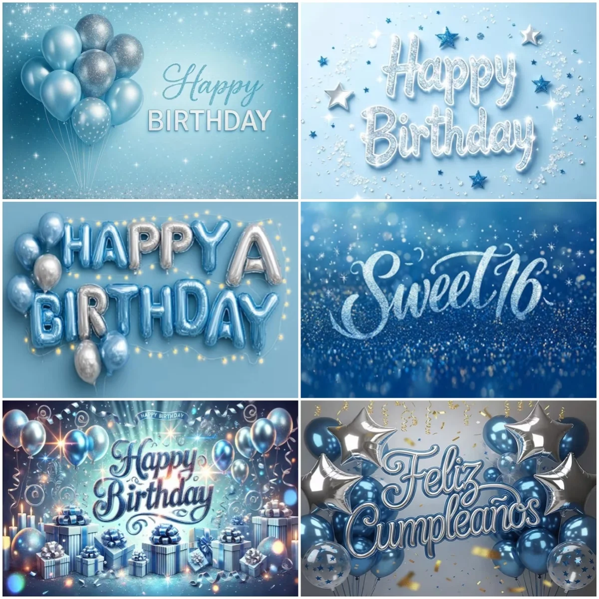 Glitter Blue Theme Birthday Party Decoration Background Sliver Golden Balloon Banner Adult Photography Background Supplies Gifts
Glitter Blue Theme Birthday Party Decoration Background Sliver Golden Balloon Banner Adult Photography Background Supplies Gifts