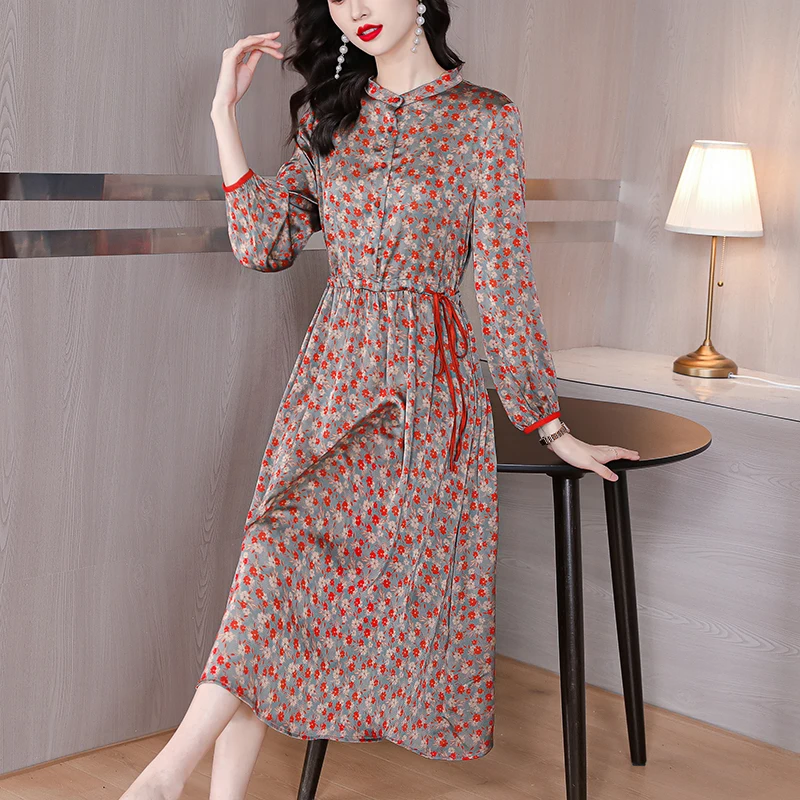 ZUO MAN RU High Quality Long Dress Fashion Spring New Women'S Vintage Elegant Lapel Long Sleeve Button Printing Party Dresses
ZUO MAN RU High Quality Long Dress Fashion Spring New Women'S Vintage Elegant Lapel Long Sleeve Button Printing Party Dresses
