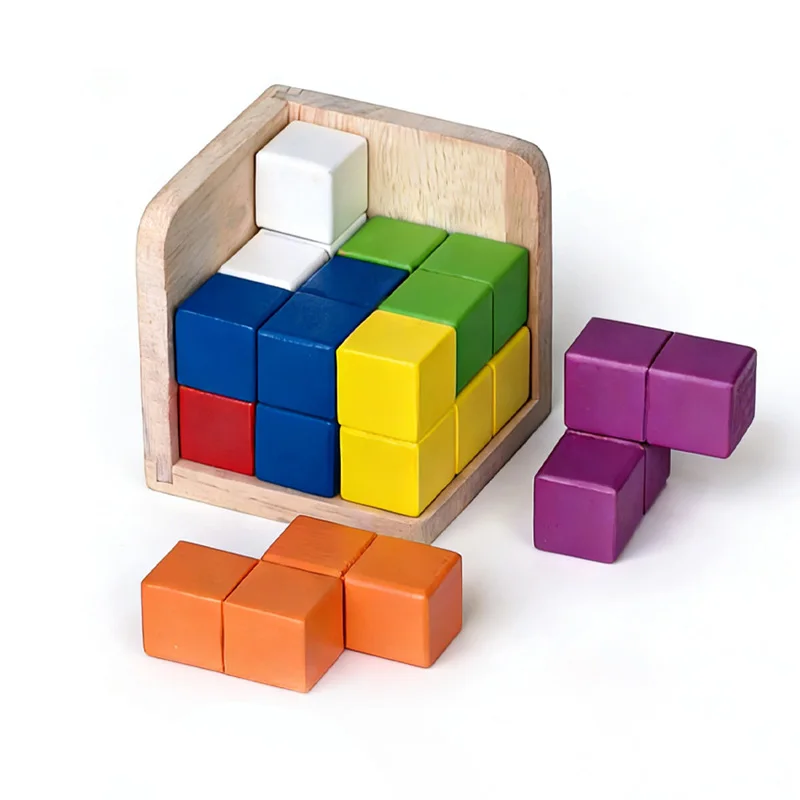 Wooden Logic Cube Puzzles Difficult Brain Teaser for Kids and Adults Educational Toys Problem Solving Games
Wooden Logic Cube Puzzles Difficult Brain Teaser for Kids and Adults Educational Toys Problem Solving Games
