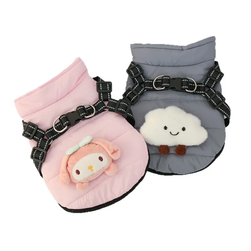 Sanrio Dog Winter Vest, Fleece Lined Padded Jacket with D-Ring for Leash, Warm Pet Clothes for Small Dogs with Plush Toy
Sanrio Dog Winter Vest, Fleece Lined Padded Jacket with D-Ring for Leash, Warm Pet Clothes for Small Dogs with Plush Toy