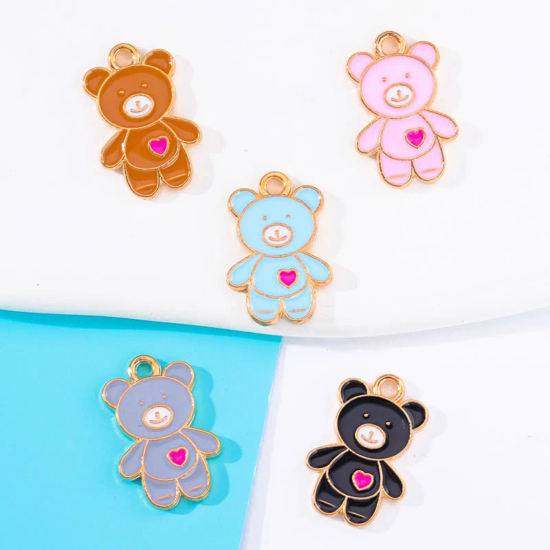 20pcs 13*20mm Korean Fashion Colorful Enamel Bear Girl Cute Pendants For Necklace Bracelets Earrings Making Jewelry Accessories
20pcs 13*20mm Korean Fashion Colorful Enamel Bear Girl Cute Pendants For Necklace Bracelets Earrings Making Jewelry Accessories