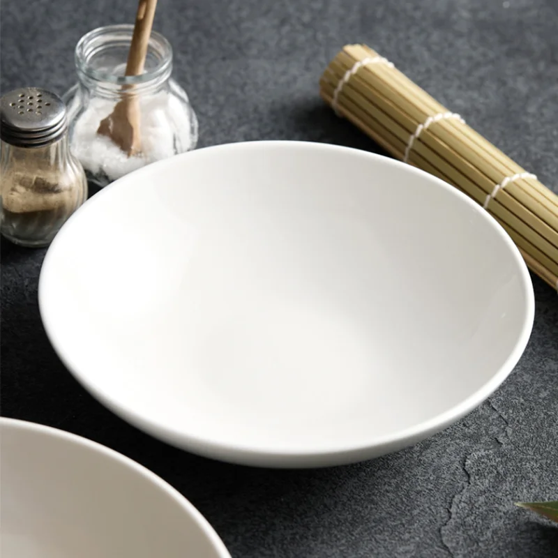 Solid Color Circular Ceramic Plate, Soup Bowl, Dessert Plate, Dishes, Deep Dish, Tableware, Fruit Salad Bowl, Kitchen Utensils
Solid Color Circular Ceramic Plate, Soup Bowl, Dessert Plate, Dishes, Deep Dish, Tableware, Fruit Salad Bowl, Kitchen Utensils