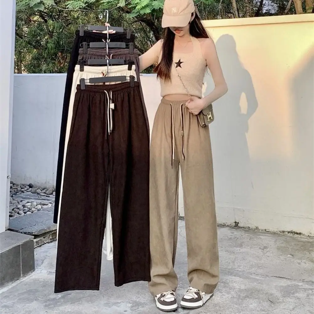 Double Drawstring Long Trousers Versatile Corduroy Slim Fit Wide Leg Pants Spring Summer Autumn Straight Leg Pants
Double Drawstring Long Trousers Versatile Corduroy Slim Fit Wide Leg Pants Spring Summer Autumn Straight Leg Pants
