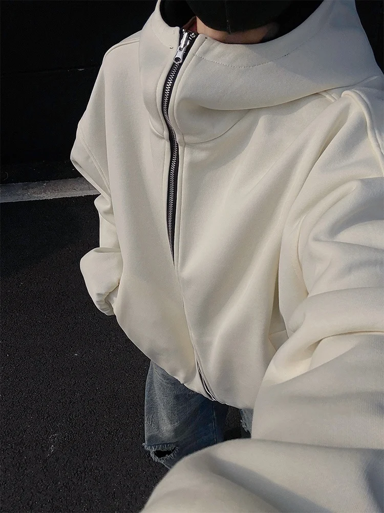 Heavyweight 650g Men's Hoodie Cardigan Double-Sided Wear American Sle Autumn Winter Faion Casual Loose Fit Zipper Design
Heavyweight 650g Men's Hoodie Cardigan Double-Sided Wear American Sle Autumn Winter Faion Casual Loose Fit Zipper Design