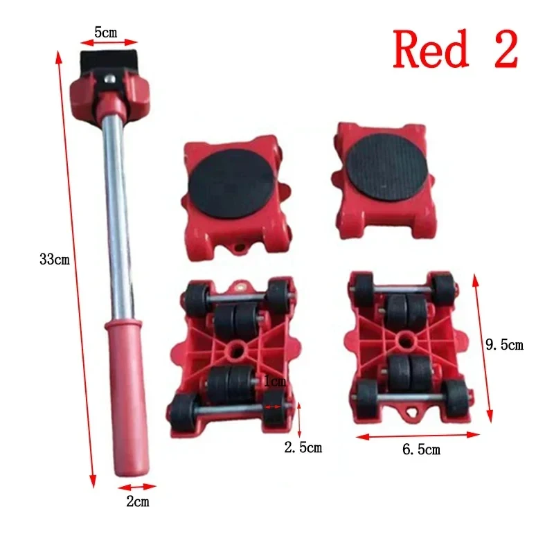 5Pcs Furniture Moving Roller Set Professional Casters & Lifter for Heavy Household Goods Transport
5Pcs Furniture Moving Roller Set Professional Casters & Lifter for Heavy Household Goods Transport