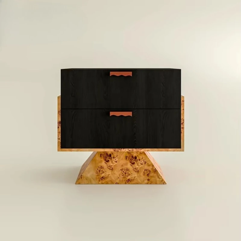 Designer Style Hotel Bedroom, Tree Tumor Textured Bedside Tables, Villa Wooden with Drawers, Black Bedside Tables Furniture
Designer Style Hotel Bedroom, Tree Tumor Textured Bedside Tables, Villa Wooden with Drawers, Black Bedside Tables Furniture