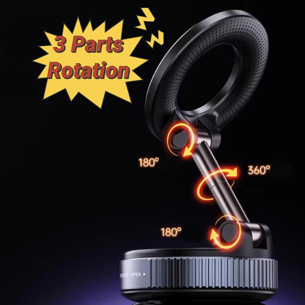 Mechanical Style 360° Rotatable Foldable Phone Holder for Magsafe Car Phone Holder Suction Cup Vacuum Magnetic Phone Holder
Mechanical Style 360° Rotatable Foldable Phone Holder for Magsafe Car Phone Holder Suction Cup Vacuum Magnetic Phone Holder
