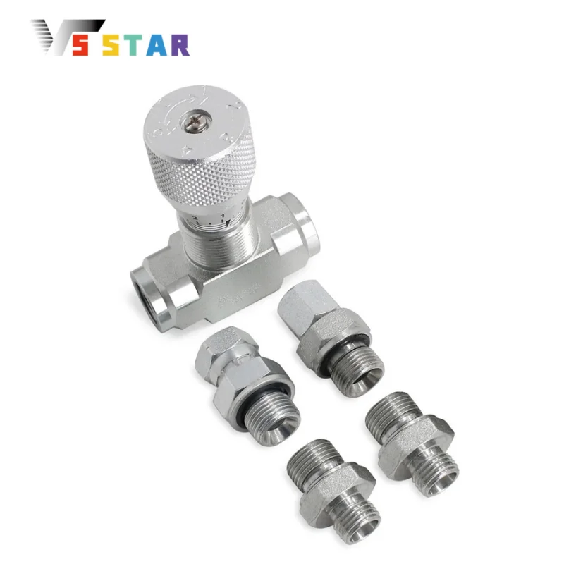 Flow Control Valve STB-G3/8 with Inner and Outer Threads G1/4 & M14 For Mini Excavator - AGT - 3/8" L08
Flow Control Valve STB-G3/8 with Inner and Outer Threads G1/4 & M14 For Mini Excavator - AGT - 3/8" L08