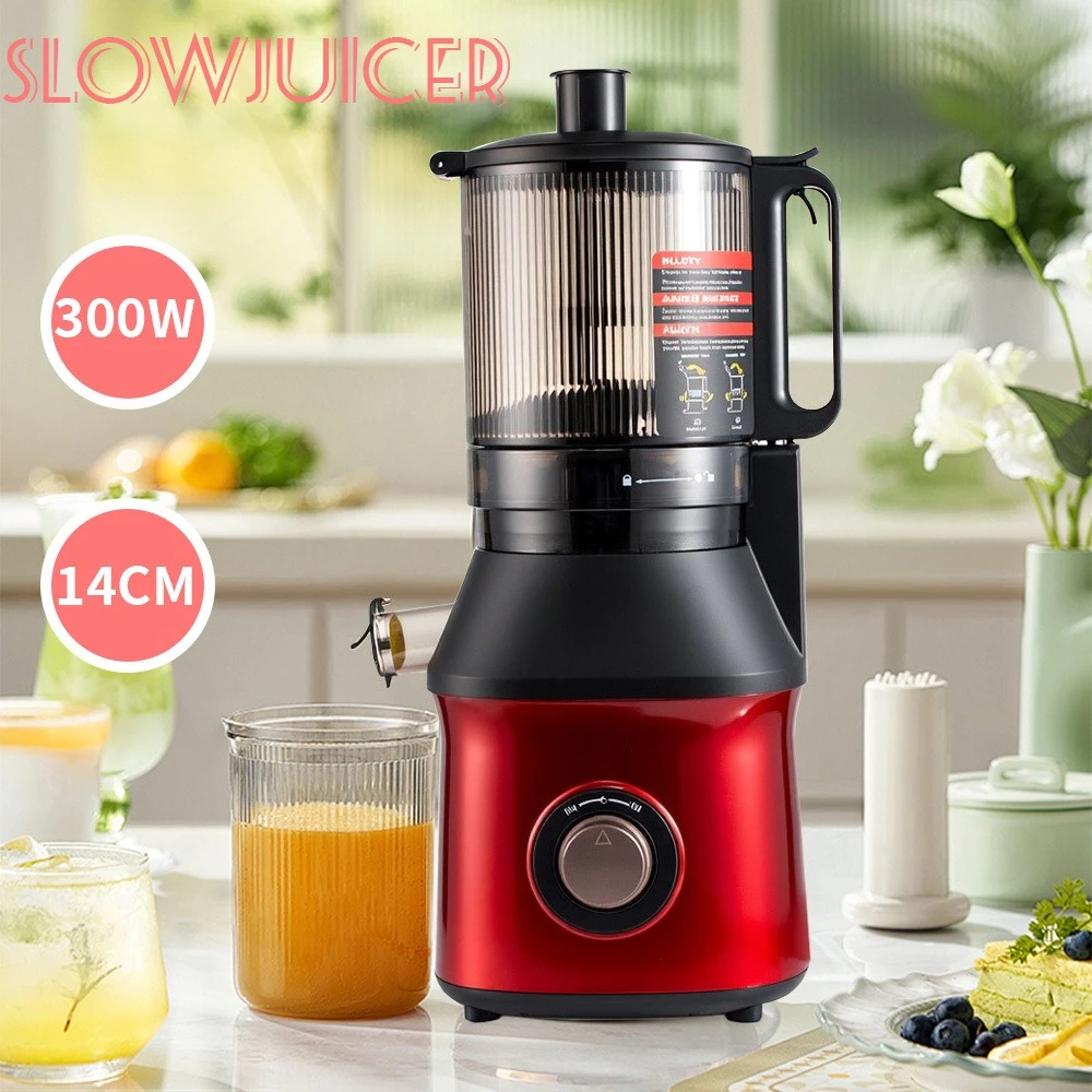 300W Slow Masticating Juicer, Cold Press Juice Extractor with Large Caliber & 1.7L Capacity
300W Slow Masticating Juicer, Cold Press Juice Extractor with Large Caliber & 1.7L Capacity