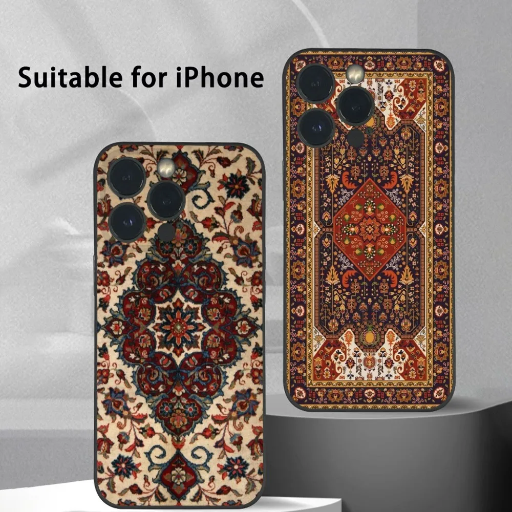 Persian Carpet Floral Pattern Phone Case For IPhone 16 15 14 13 12 11 Pro Max Plus Mini Frosted Soft Shell Funda
Persian Carpet Floral Pattern Phone Case For IPhone 16 15 14 13 12 11 Pro Max Plus Mini Frosted Soft Shell Funda