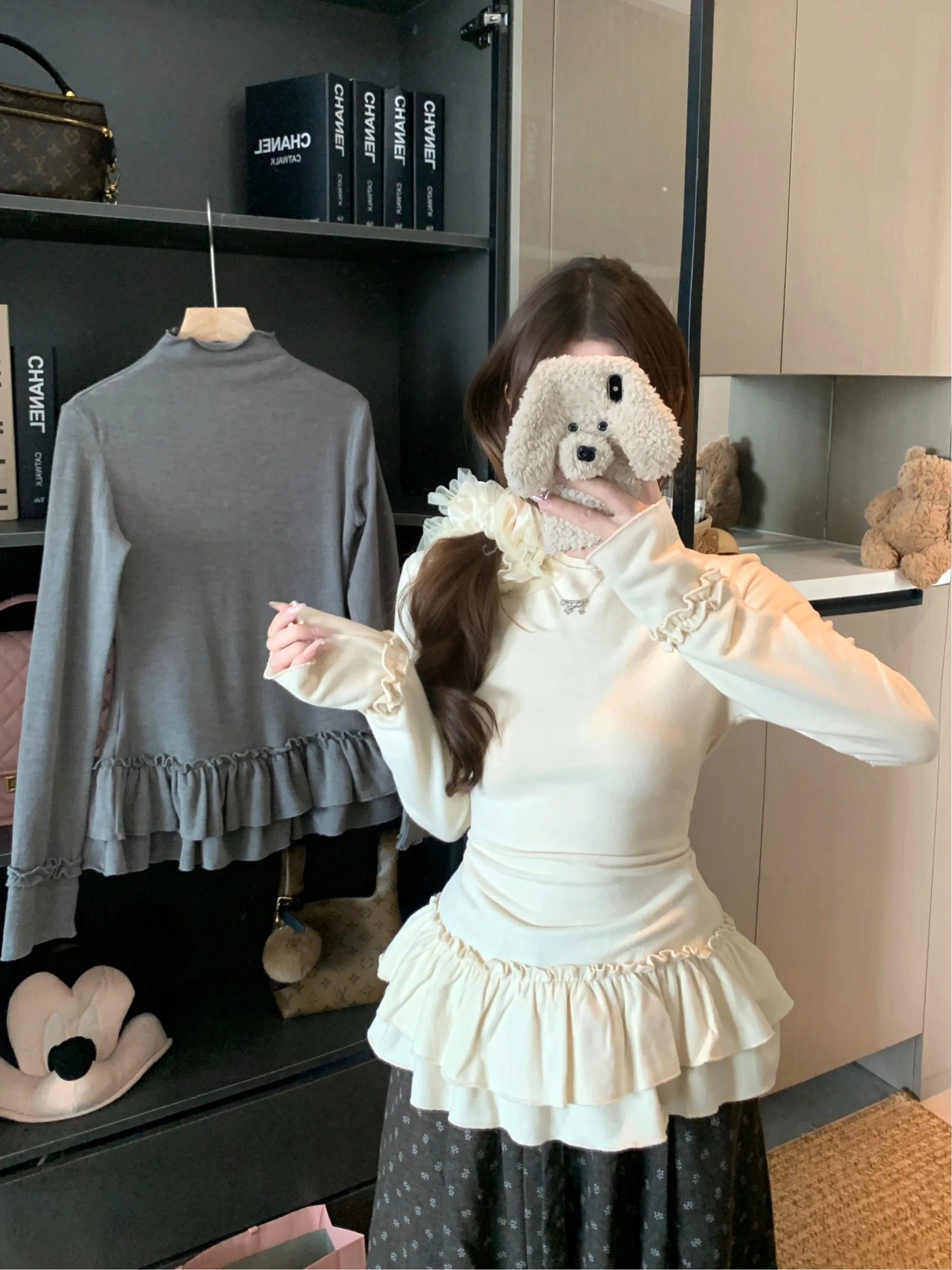 plus Size Women's Long Sleeve T-Shirt High Collar Korean Style Floral Base Layer Slimming Fit Autumn Winter Fashion
plus Size Women's Long Sleeve T-Shirt High Collar Korean Style Floral Base Layer Slimming Fit Autumn Winter Fashion